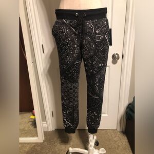 Bebe Sport Bandana Print Jogger Pants